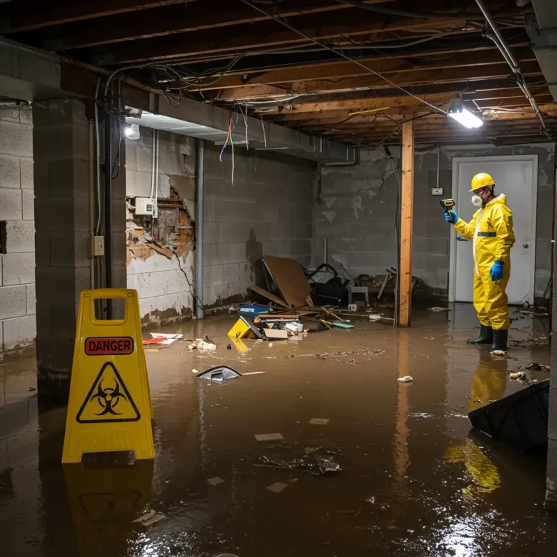 Flooded Basement Electrical Hazard in Kahuku, HI Property